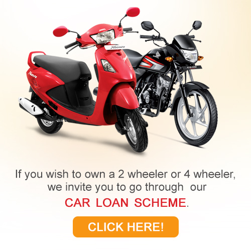 If you wish to own a 2 wheeler or 4 wheeler, we invite you to go through our Car Loan