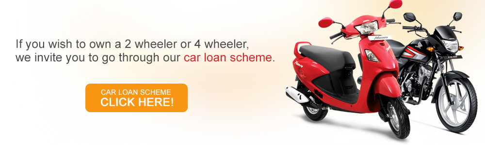 If you wish to own a 2 wheeler or 4 wheeler, we invite you to go through our Car Loan
